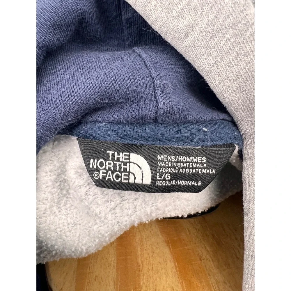 The North Face Gray Logo Hoodie Mens Size‎ L Regular Fit Cotton Polyester Blend